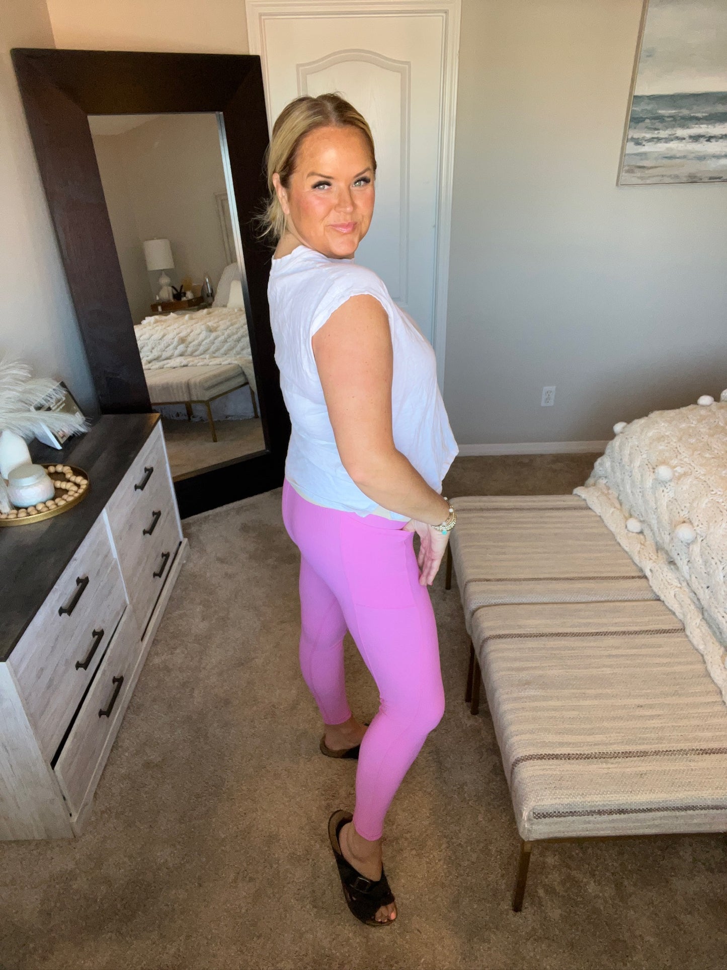 Molly Max Sculpt Leggings Pink by RM