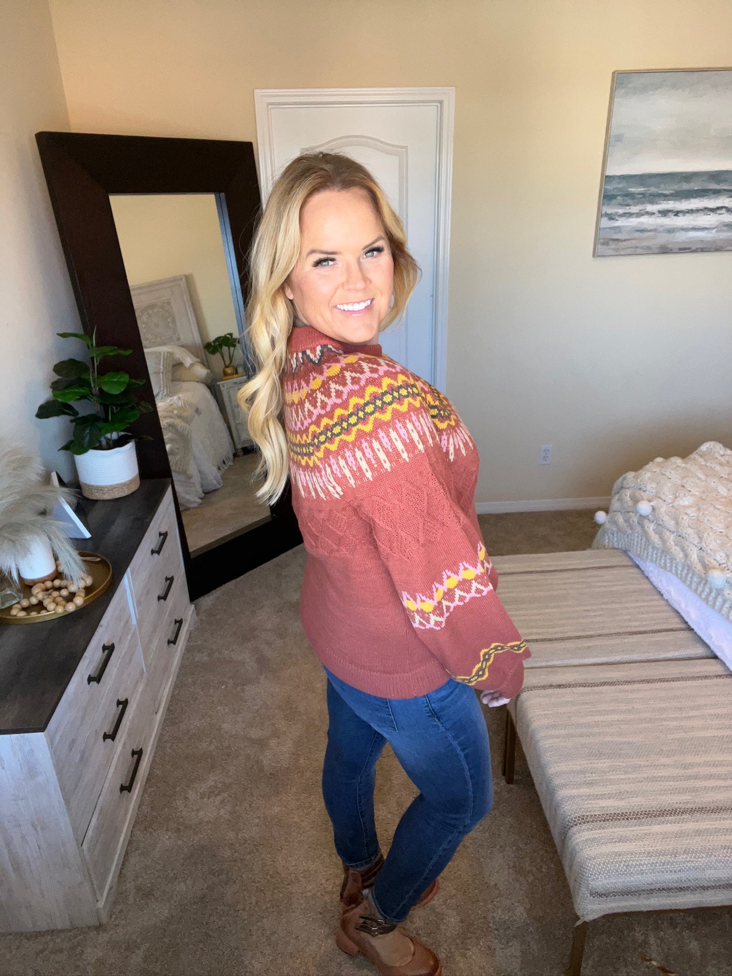 Cozy Chalet Fair Isle Sweater