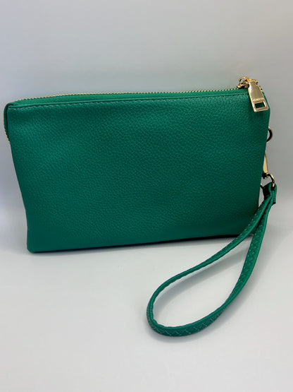 Riley Vegan Crossbody in Kelly Green