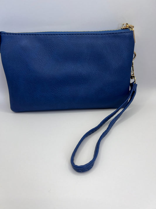 Riley Vegan Crossbody in Royal Blue