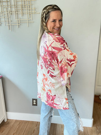 Vacay Season Bell Sleeve Kimono