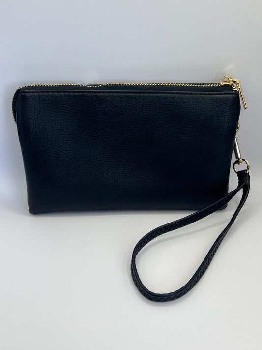 Riley Vegan Crossbody in Black