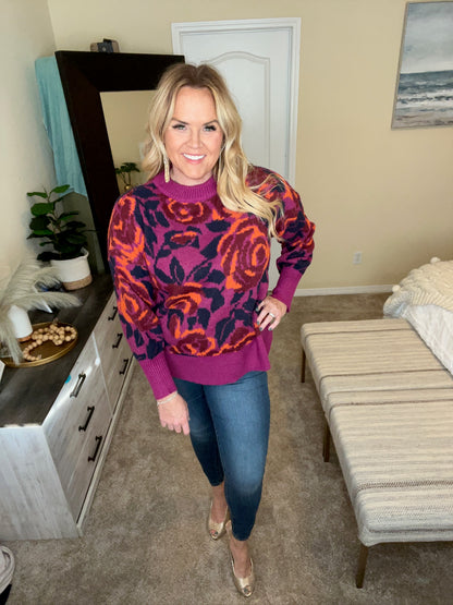 Rosie Posey Floral Sweater