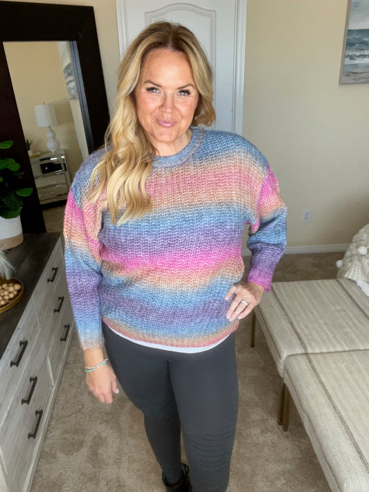 Make Your Own Kind of Music Rainbow Sweater