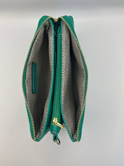 Riley Vegan Crossbody in Kelly Green