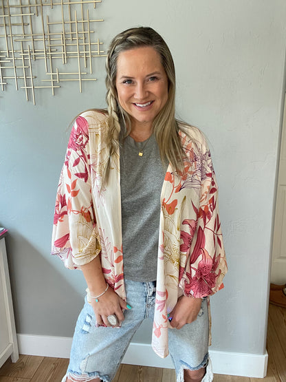 Vacay Season Bell Sleeve Kimono