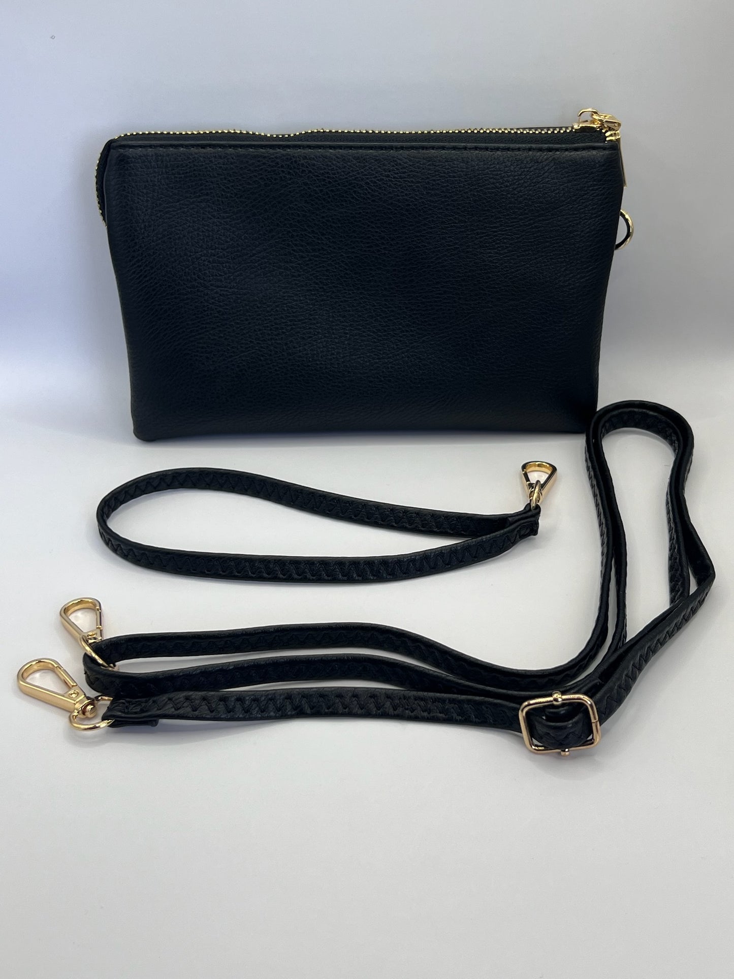 Riley Vegan Crossbody in Black