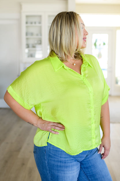 Bright Idea Button Down in Citrus by RM