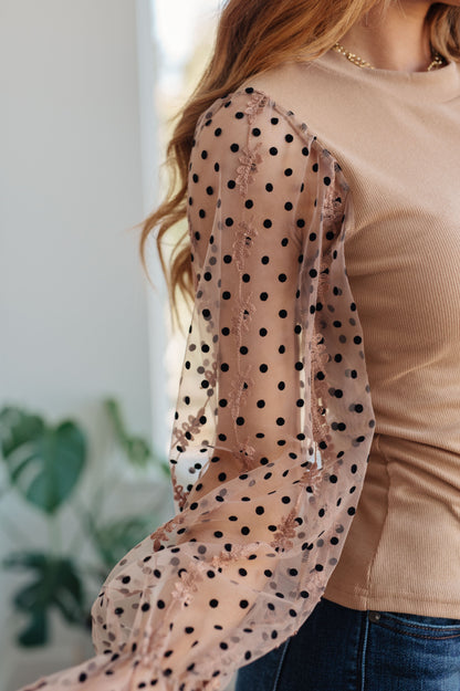 Dots on My Sleeves Blouse by RM