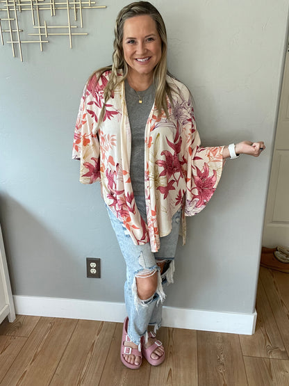 Vacay Season Bell Sleeve Kimono