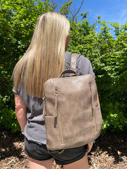 Double Zip Backpack