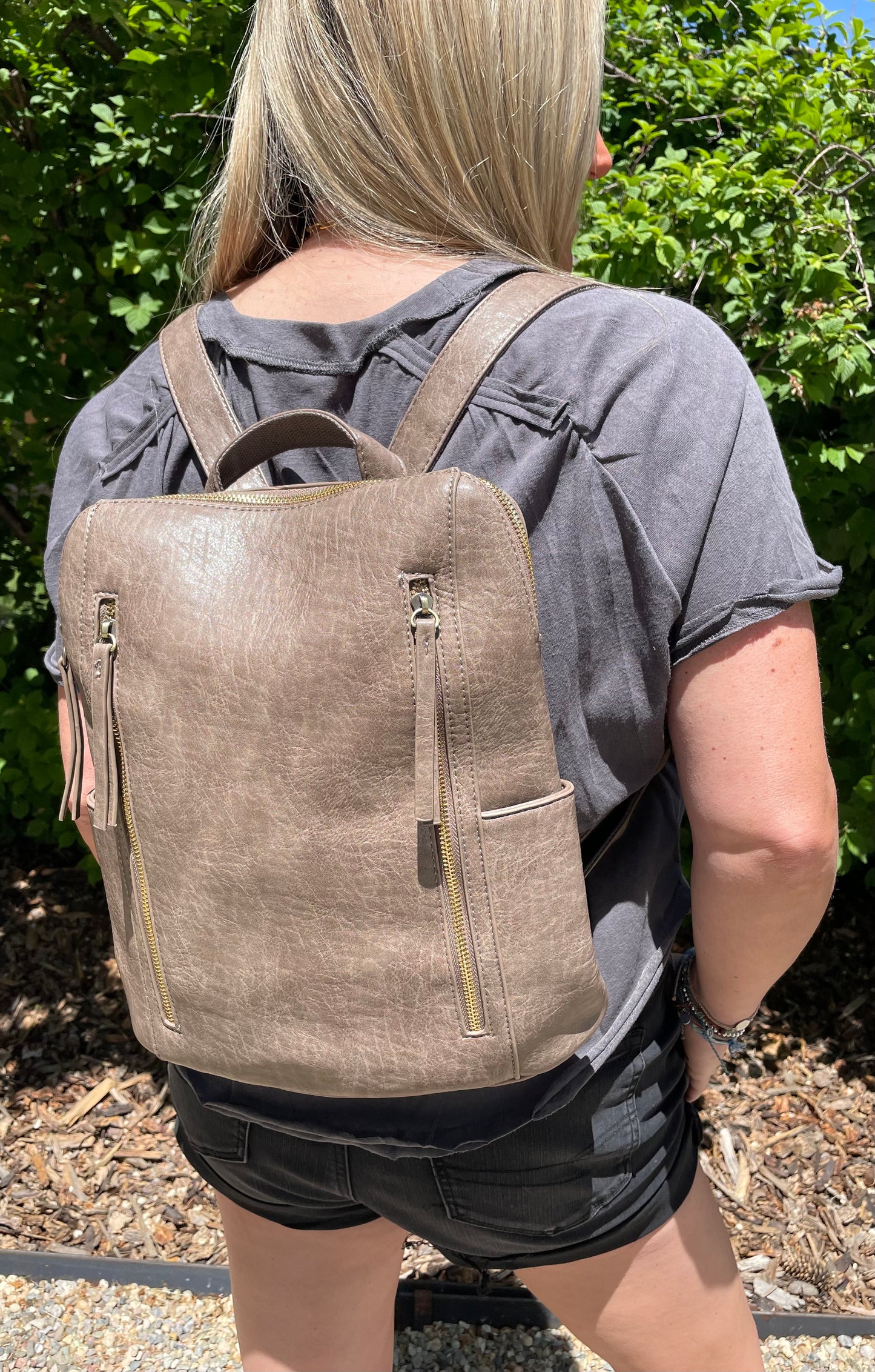 Double Zip Backpack