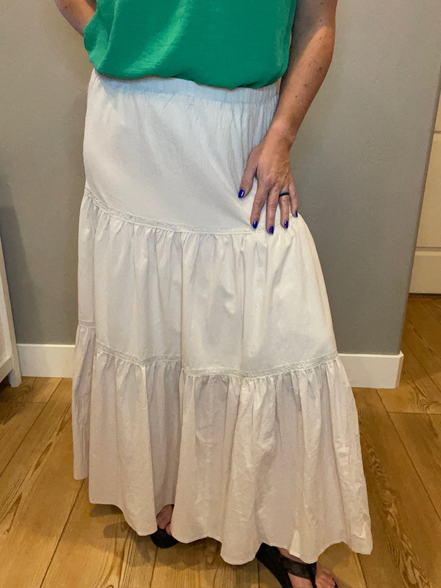 Let It Begin Tiered Maxi Skirt