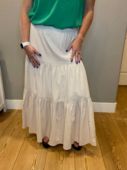 Let It Begin Tiered Maxi Skirt