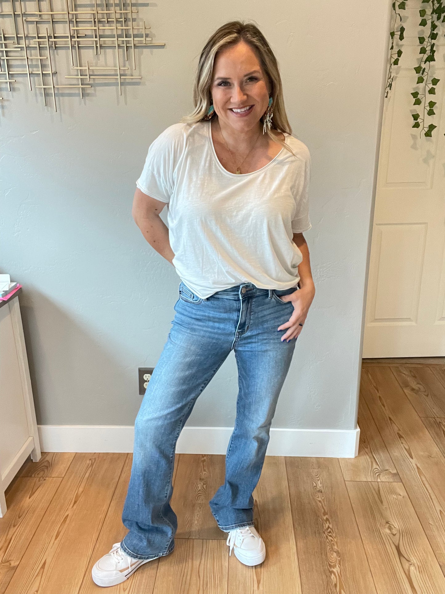 Genevieve Mid Rise Vintage Bootcut Jeans