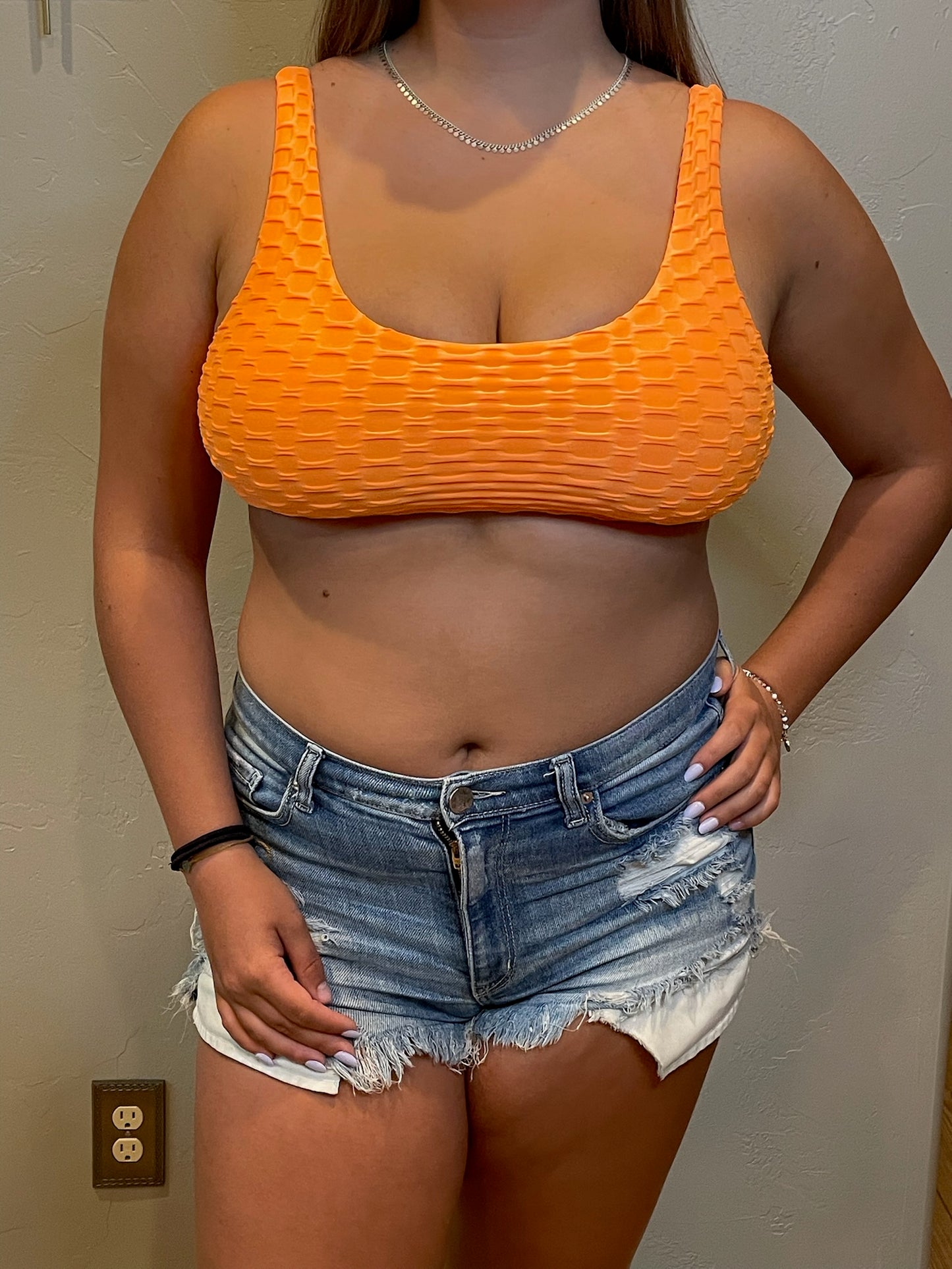 Oh So Orange Swim Top