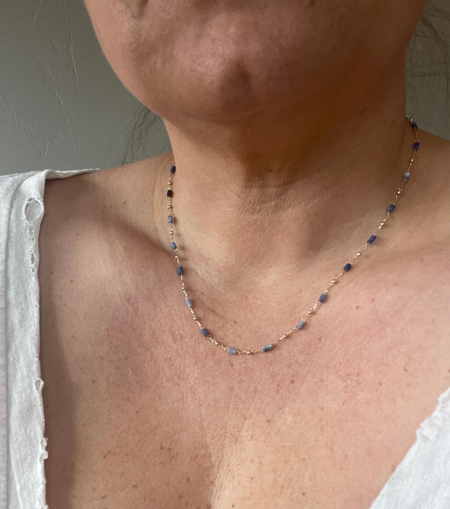 Beaded Bar Necklace