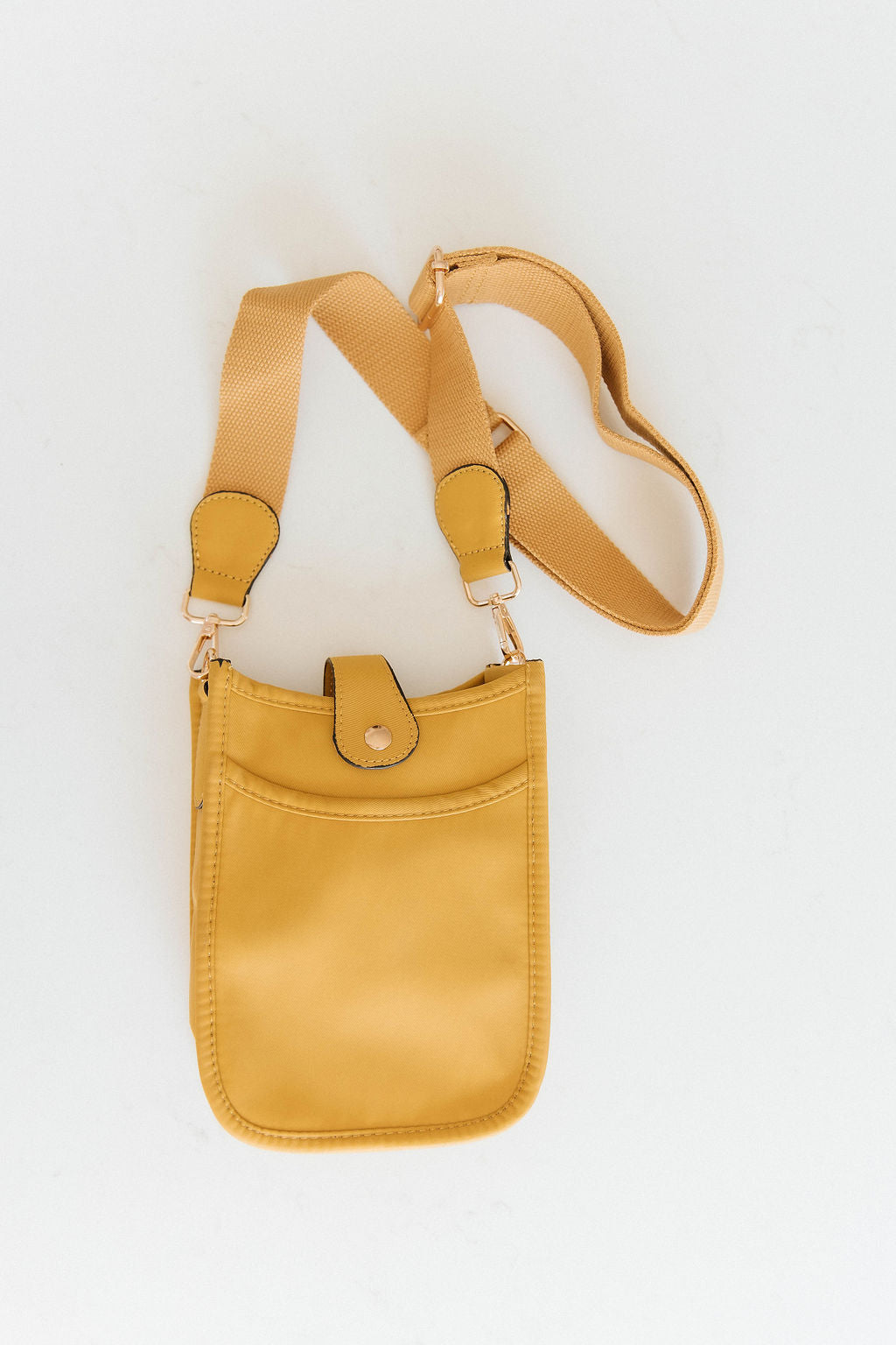 Millie Mini Nylon Crossbody Bag in Mustard by RM