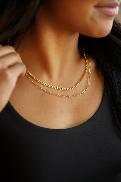 Missing Link Layered Necklace by RM