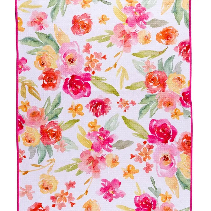 Painted Petals Kitchen Towel