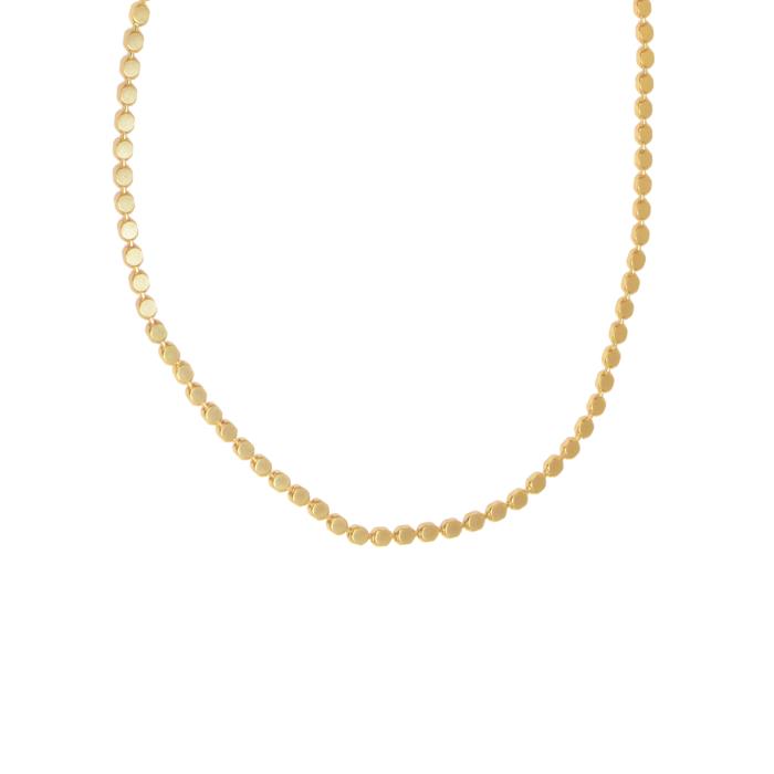 Flat Bead Necklace. Perfect for layering