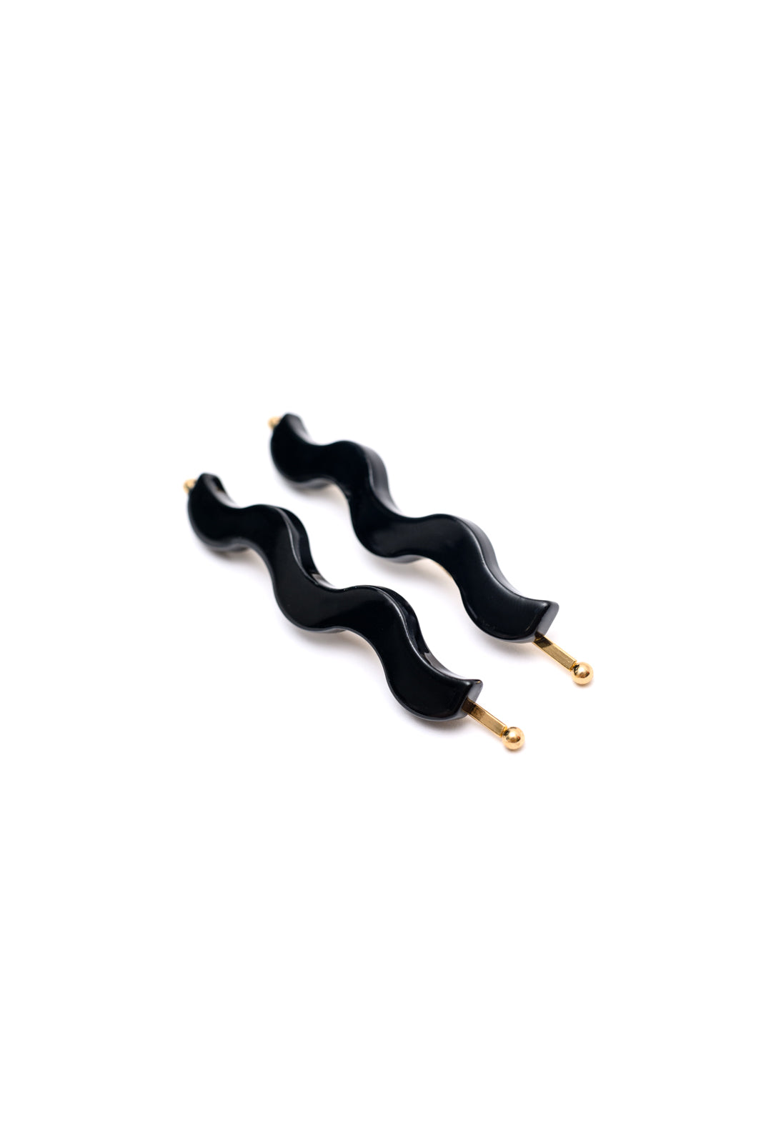 Sleek Waves Hair Clip in Black