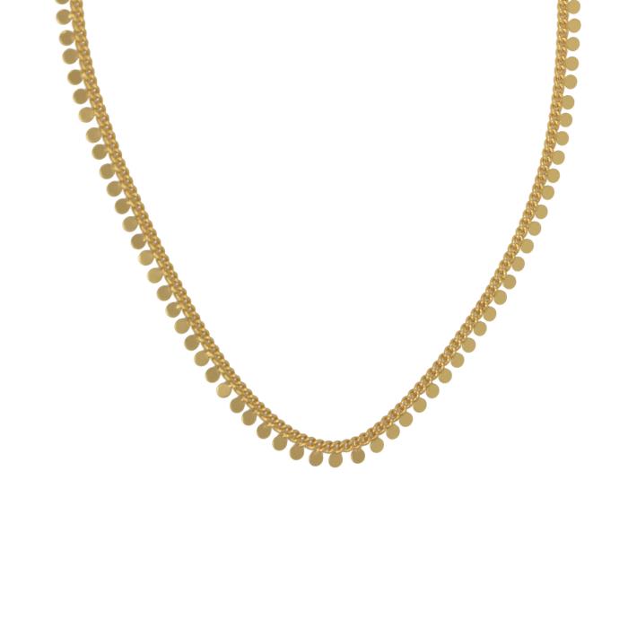 Flat Dot Chain Necklace